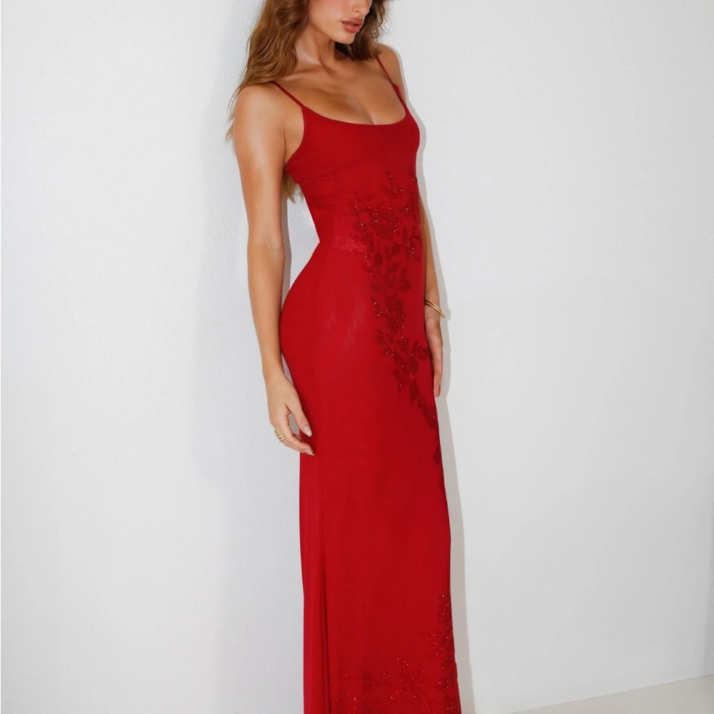 Tiger Mist Red Maxi Dress